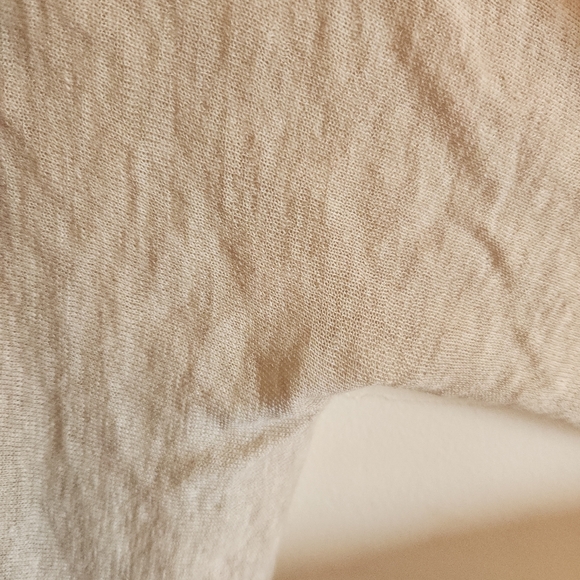 Eileen Fisher Cream Open-Front Lightweight Knit Cardigan Small Wool Alpaca - Picture 4 of 8